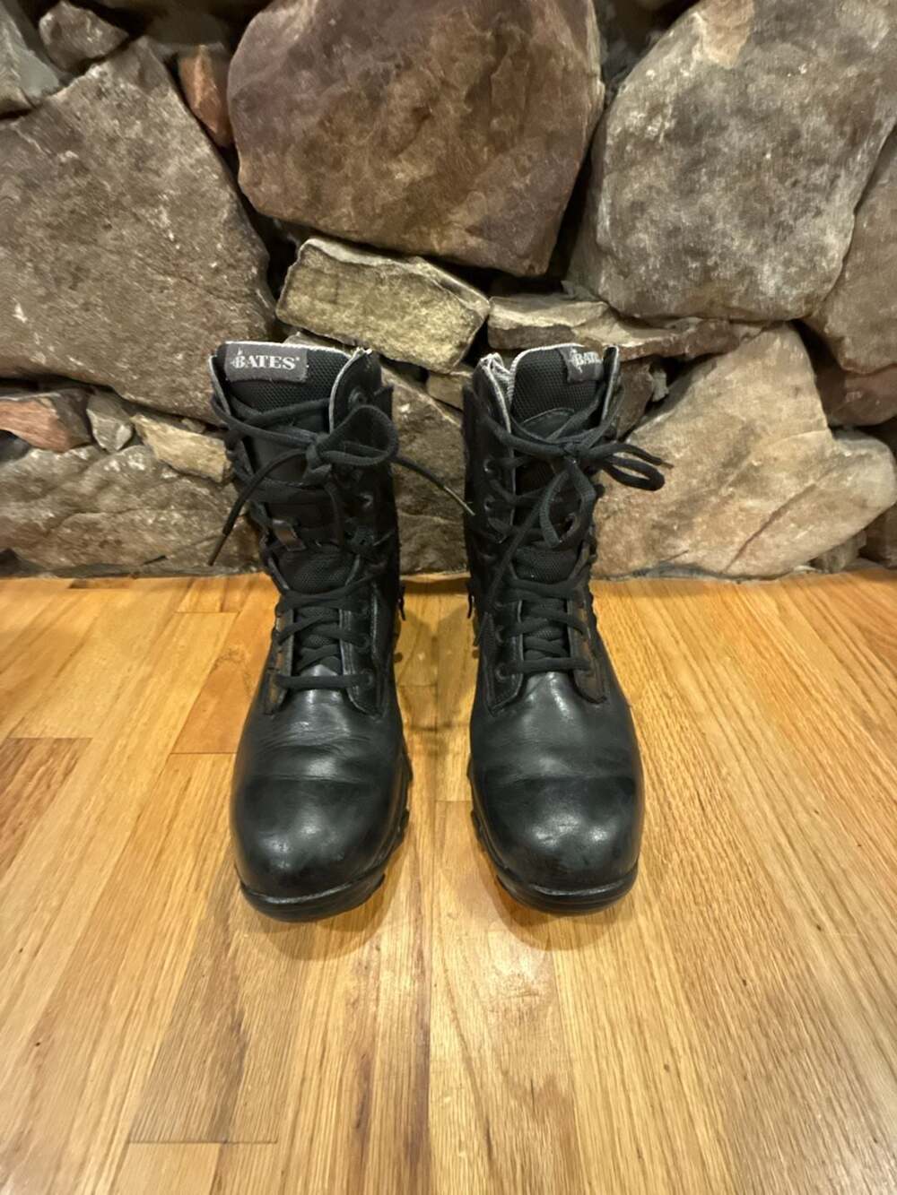 Bates Black Leather Side-Zip Tactical Boots Size 7.5